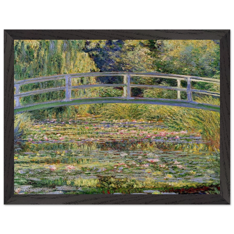 The Japanese Bridge The Water-Lily Pond by Claude Monet — Framed art print at Zephyeer