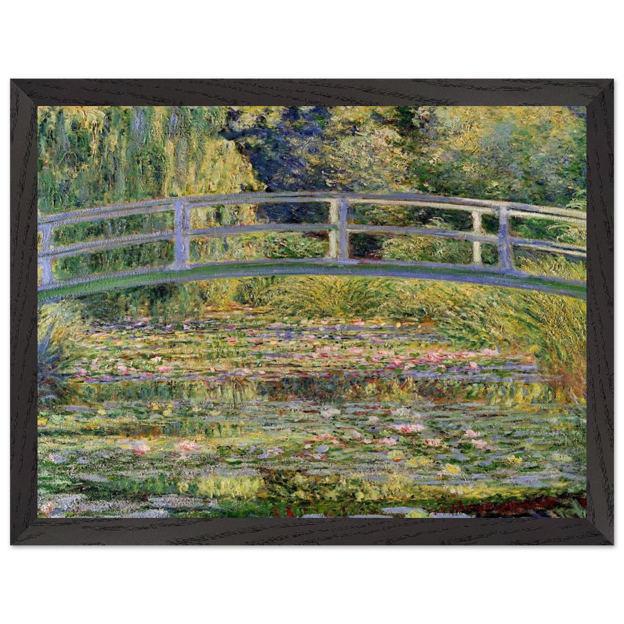 The Japanese Bridge The Water-Lily Pond by Claude Monet — Framed art print at Zephyeer
