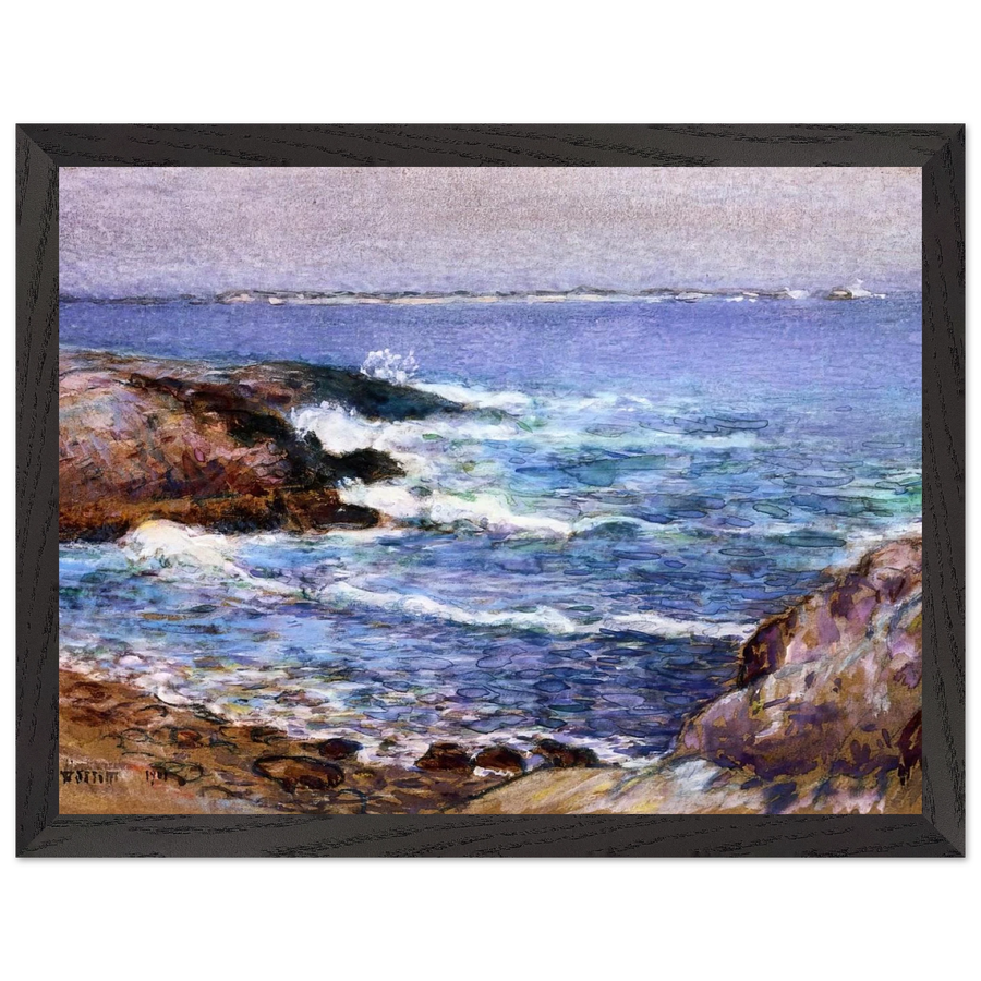 Cannon Beach, Oregon by Childe Hassam — Framed art print at Zephyeer