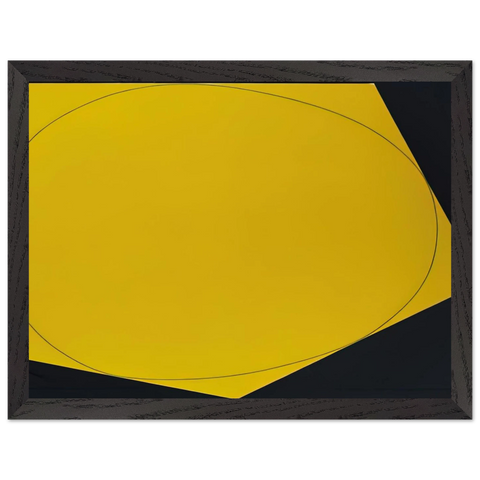DISTORTED CIRCLE WITHIN A POLYGON I 1972 by Robert Mangold — Framed art print at Zephyeer