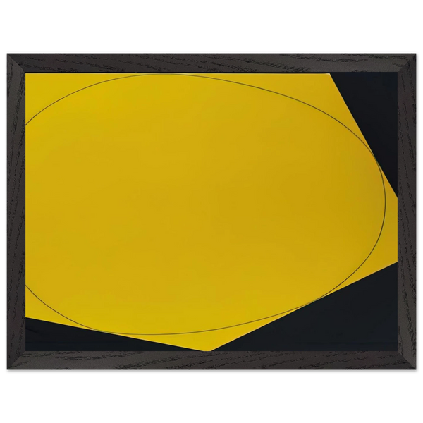 DISTORTED CIRCLE WITHIN A POLYGON I 1972 by Robert Mangold — Framed art print at Zephyeer