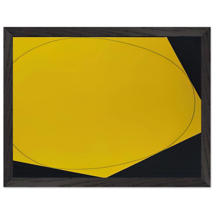 DISTORTED CIRCLE WITHIN A POLYGON I 1972 by Robert Mangold — Framed art print at Zephyeer