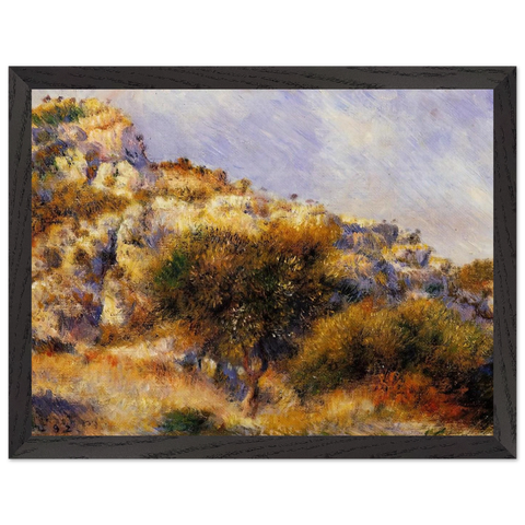 Rocks at l'Estaque by Pierre-Auguste Renoir — Framed art print at Zephyeer
