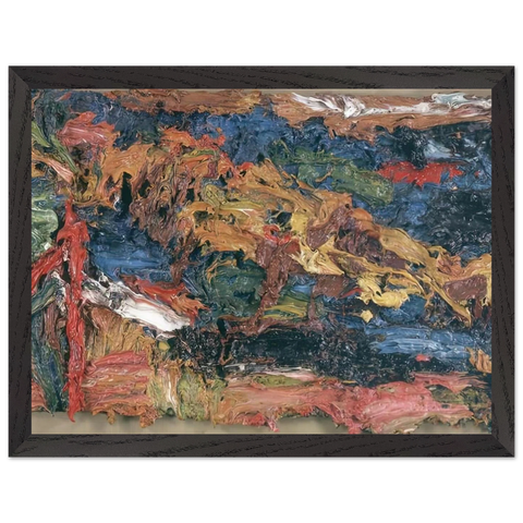E O W ON HER BLUE EIDERDOWN III by Frank Auerbach — Framed art print at Zephyeer