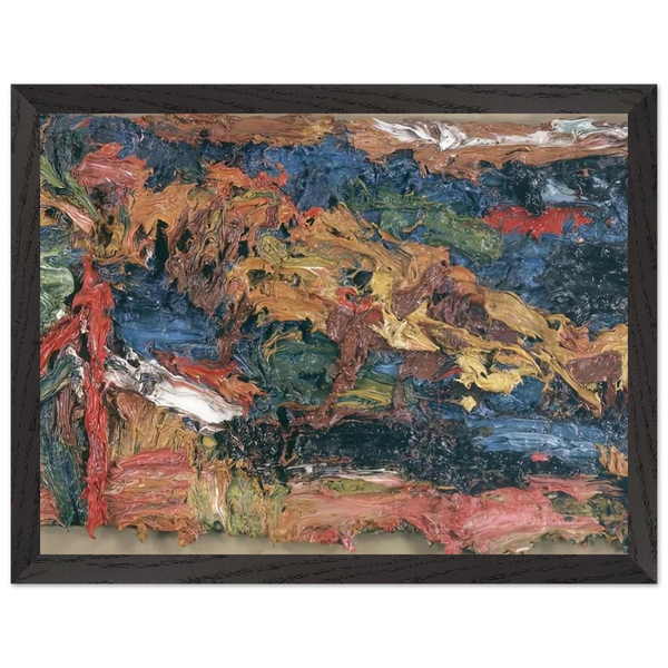 E O W ON HER BLUE EIDERDOWN III by Frank Auerbach — Framed art print at Zephyeer