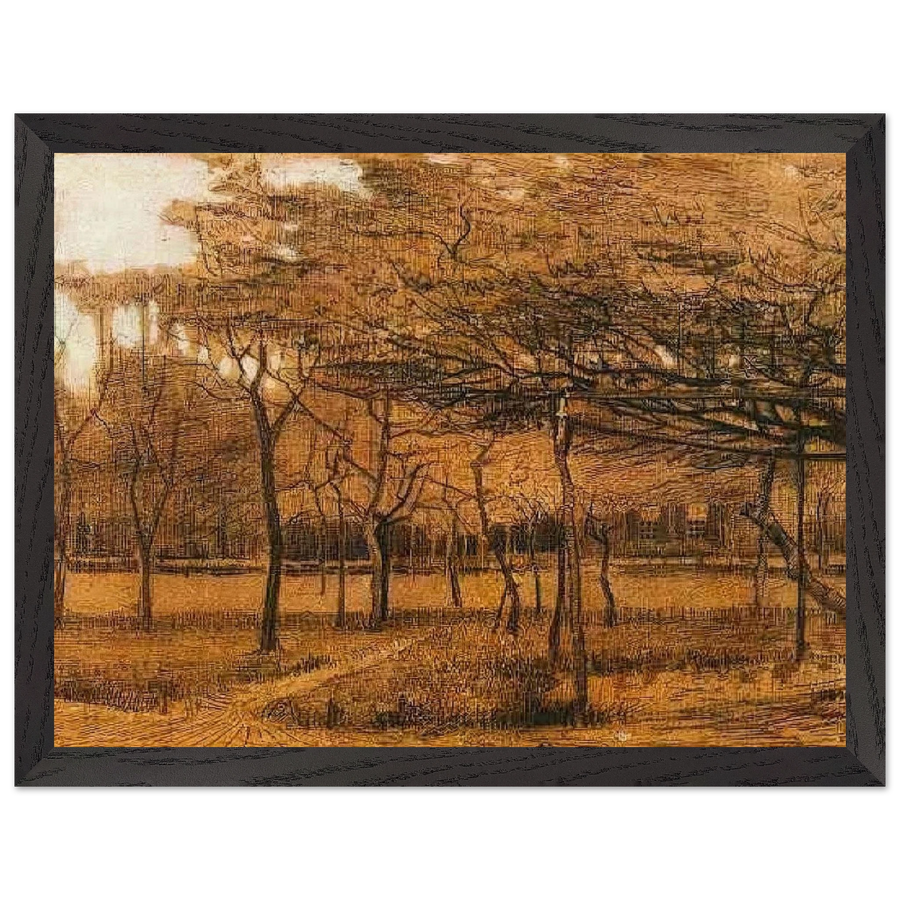 Landscape with Trees by Vincent van Gogh — Framed art print at Zephyeer