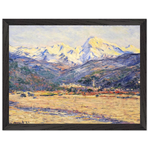 The Valley of the Nervia by Claude Monet — Framed art print at Zephyeer