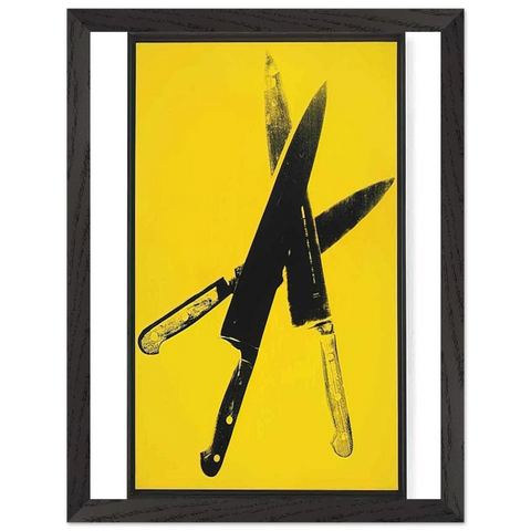 Knives by Andy Warhol — Framed art print at Zephyeer