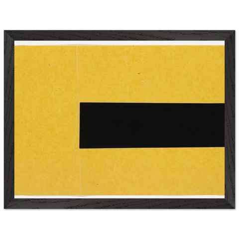Black and Yellow from the series Line Form Color by Ellsworth Kelly — Framed art print at Zephyeer