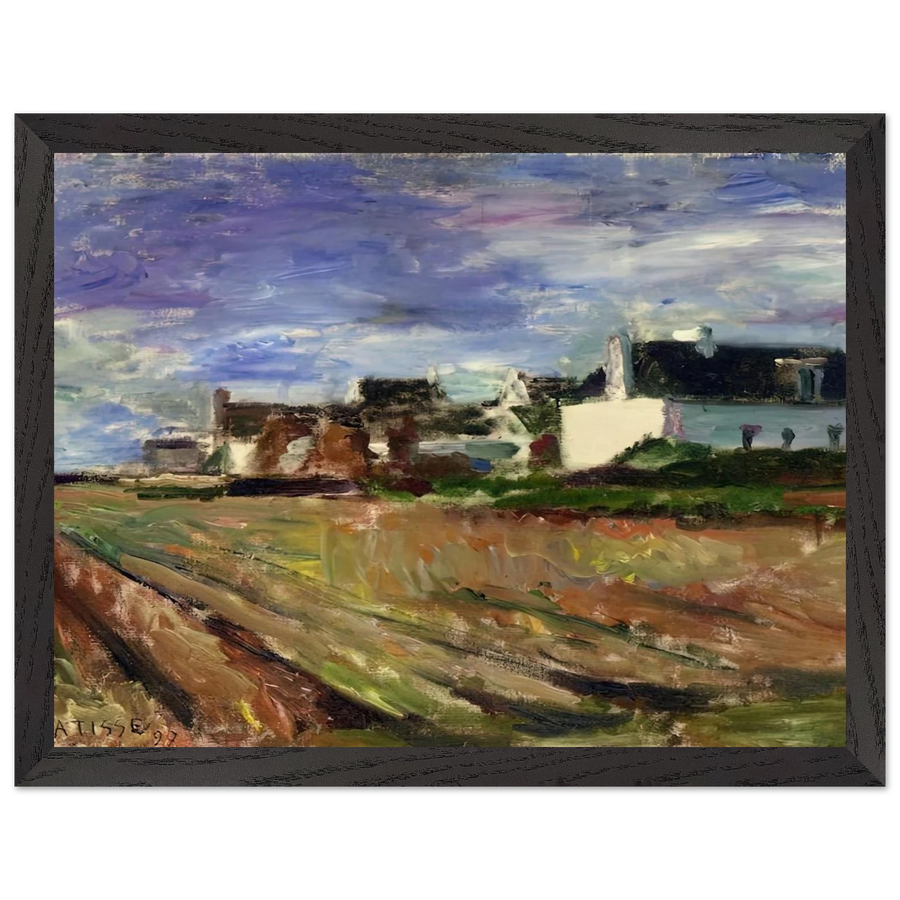 FARMS IN BRITTANY BELLE ILE 1897 by Henri Matisse — Framed art print at Zephyeer