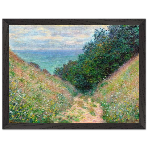 Path at La Cavee, Pourville by Claude Monet — Framed art print at Zephyeer