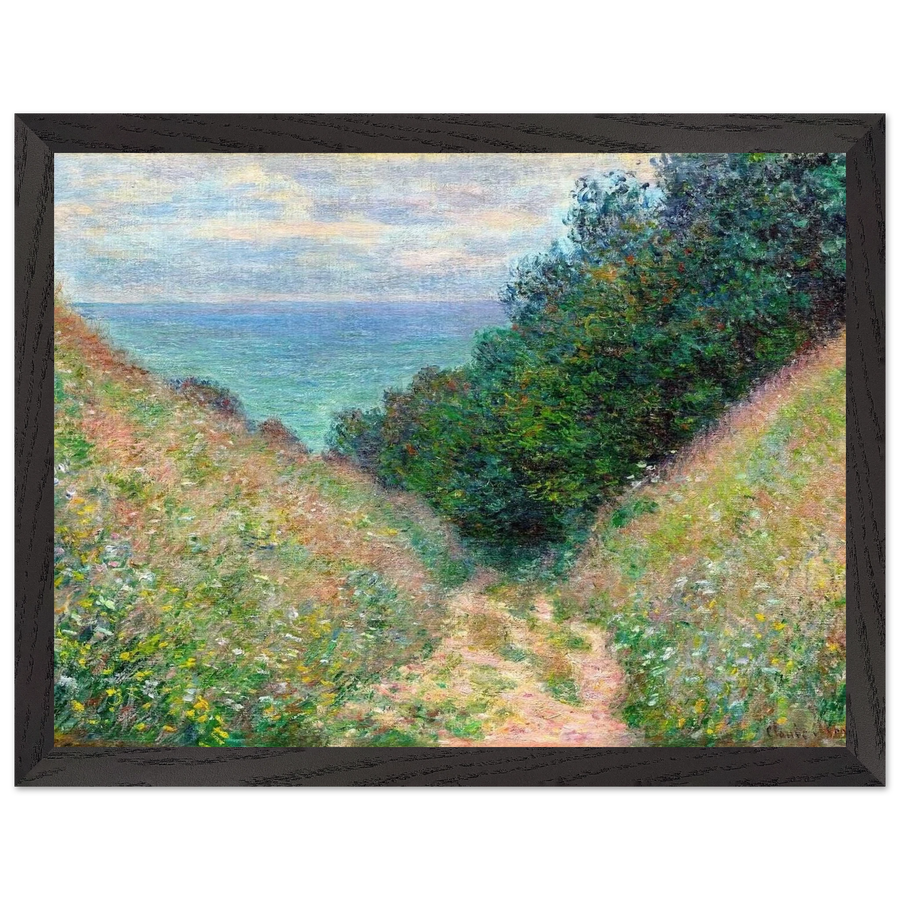 Path at La Cavee, Pourville by Claude Monet — Framed art print at Zephyeer