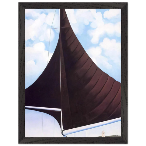 Brown Sail, Wing on Wing, Nassau by Georgia O'Keeffe — Framed art print at Zephyeer