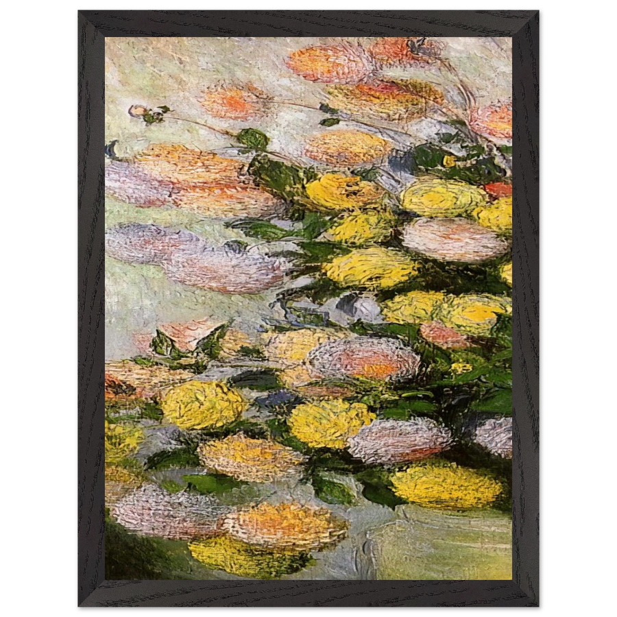 Vase of Dahlias by Claude Monet — Framed art print at Zephyeer