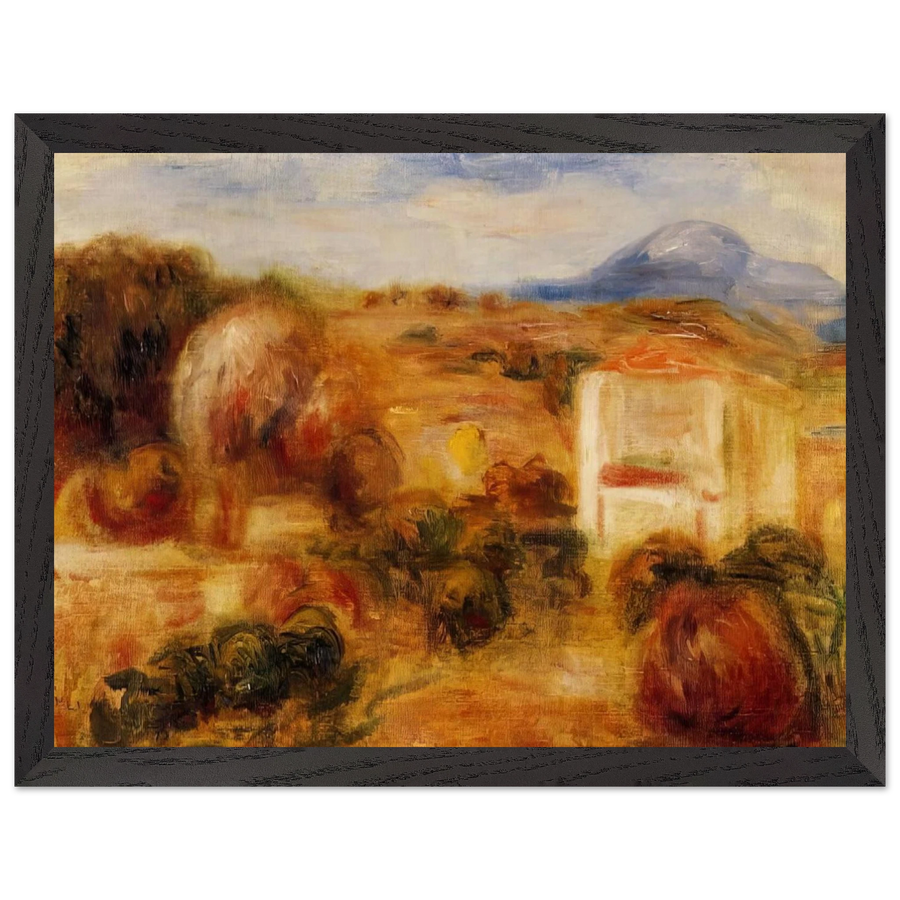 Landscape with White House by Pierre-Auguste Renoir — Framed art print at Zephyeer