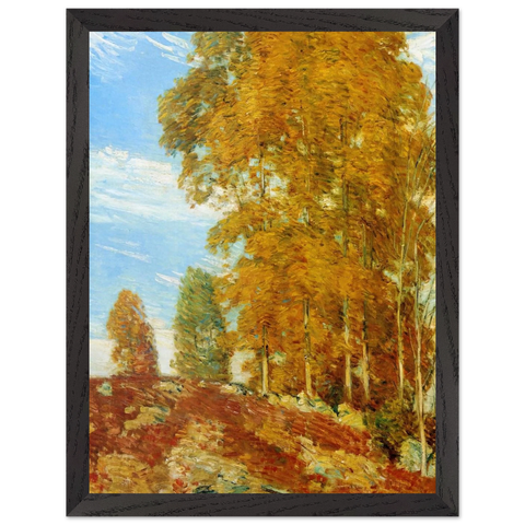 Autumn Hilltop, New England by Childe Hassam — Framed art print at Zephyeer