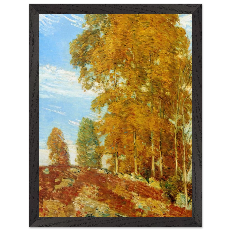 Autumn Hilltop, New England by Childe Hassam — Framed art print at Zephyeer