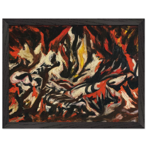 THE FLAME 1938 by Jackson Pollock — Framed art print at Zephyeer