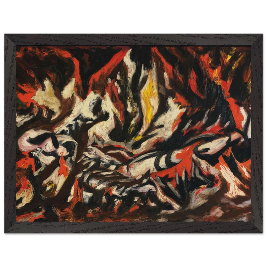 THE FLAME 1938 by Jackson Pollock — Framed art print at Zephyeer