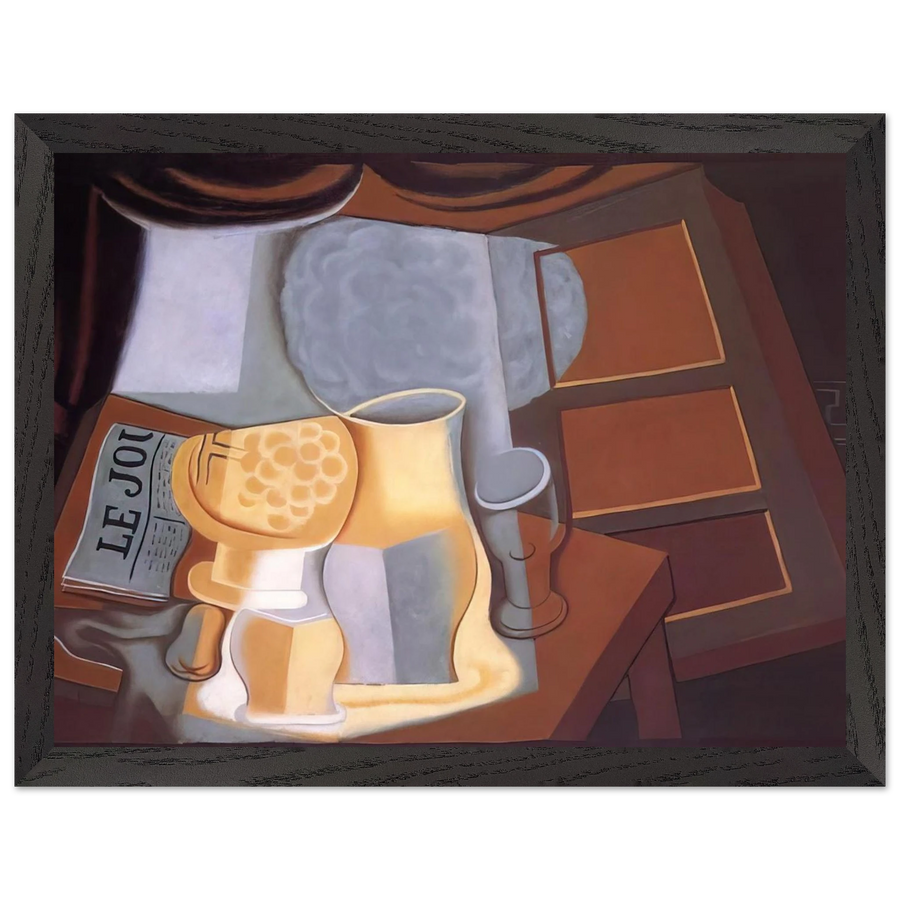 THE TABLE IN FRONT OF THE WINDOW 1921 by Juan Gris — Framed art print at Zephyeer