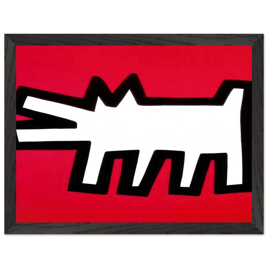 BARKING DOG 1990 by Keith Haring — Framed art print at Zephyeer