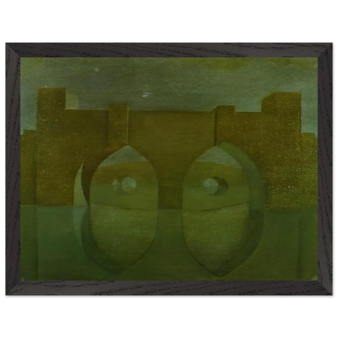 UNTITLED BRIDGE WITH REFLECTIONS SKETCH FOR A DUAL IMAGE PICTURE UNFINISHED by Salvador Dali — Framed art print at Zephyeer