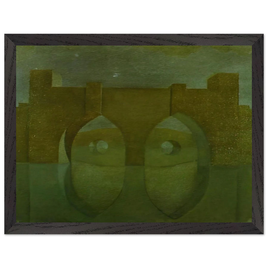 UNTITLED BRIDGE WITH REFLECTIONS SKETCH FOR A DUAL IMAGE PICTURE UNFINISHED by Salvador Dali — Framed art print at Zephyeer