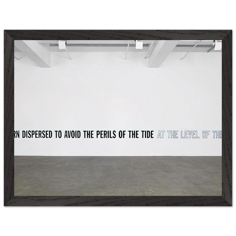 A Cairn Dispersed... - 2008 by Lawrence Weiner — Framed art print at Zephyeer
