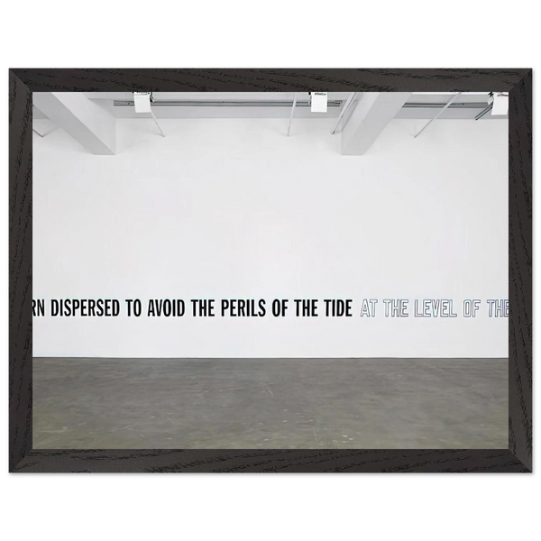 A Cairn Dispersed... - 2008 by Lawrence Weiner — Framed art print at Zephyeer