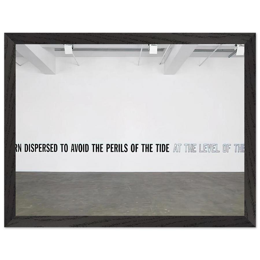 A Cairn Dispersed... - 2008 by Lawrence Weiner — Framed art print at Zephyeer