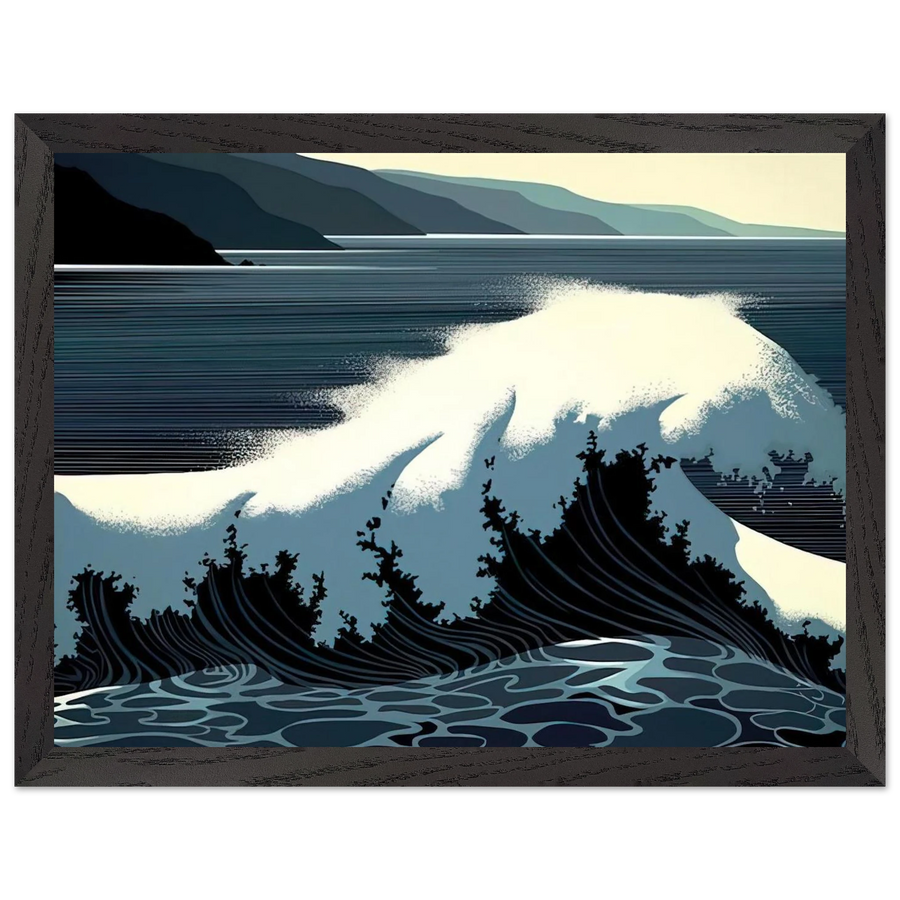 A Sounding of Surf by Eyvind Earle — Framed art print at Zephyeer
