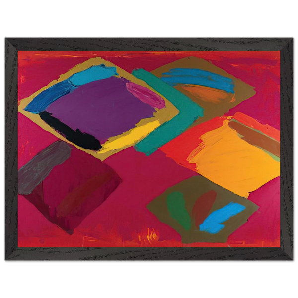 Tiger Walk 3.4.81 - 1981 by John Hoyland — Framed art print at Zephyeer