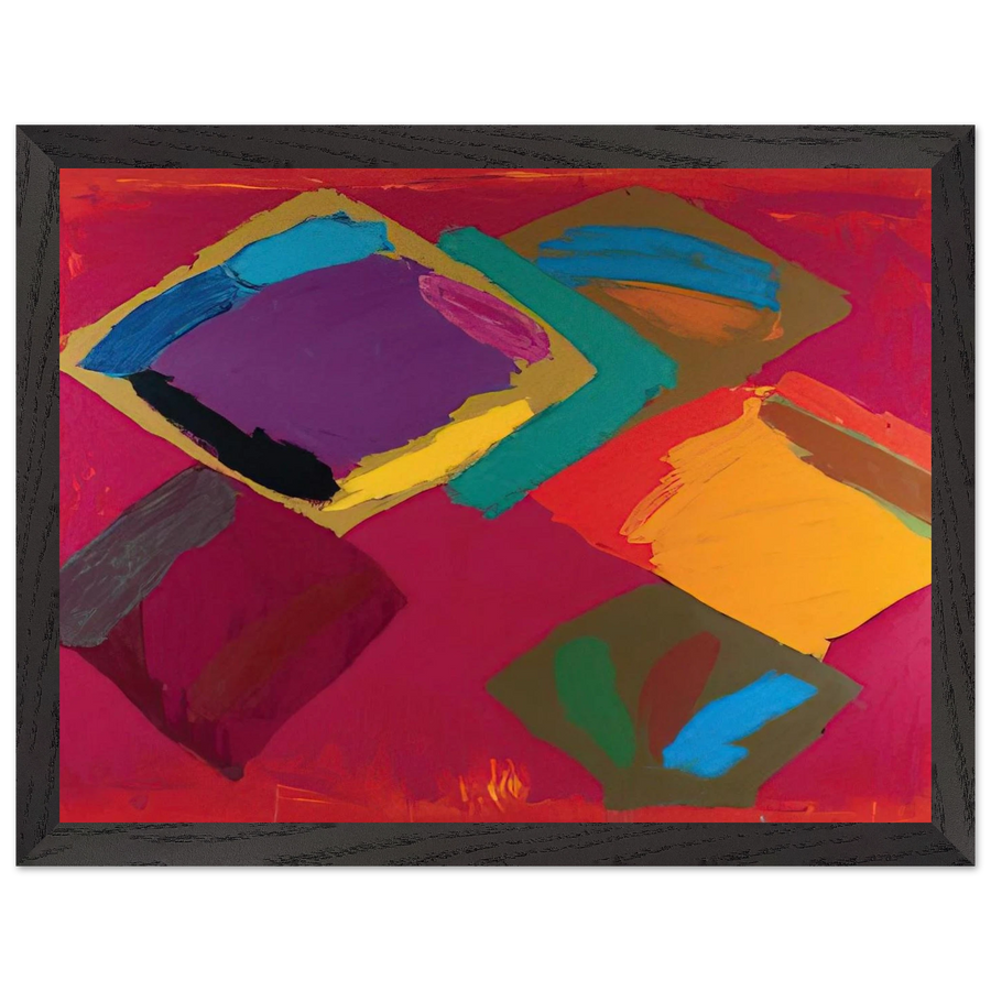 Tiger Walk 3.4.81 - 1981 by John Hoyland — Framed art print at Zephyeer