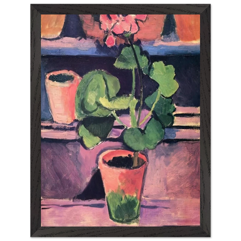POT OF GERANIUMS 1912 by Henri Matisse — Framed art print at Zephyeer