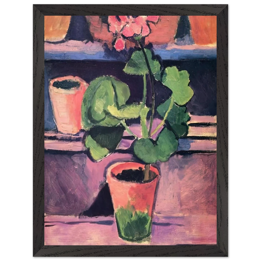 POT OF GERANIUMS 1912 by Henri Matisse — Framed art print at Zephyeer