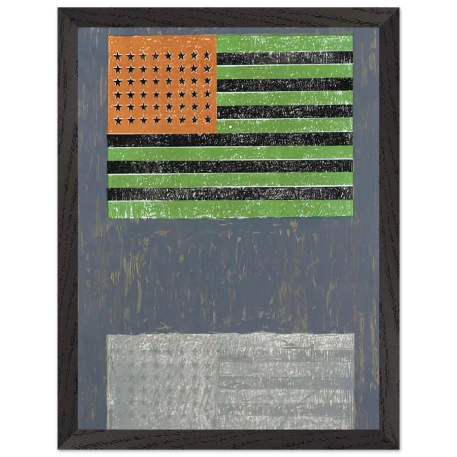 FLAGS ULAE 42 by Jasper Johns — Framed art print at Zephyeer