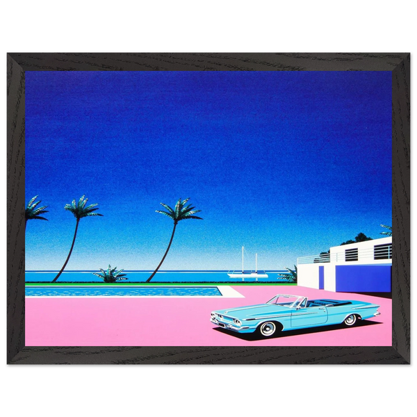 Pink Driveway by Hiroshi Nagai — Framed art print at Zephyeer
