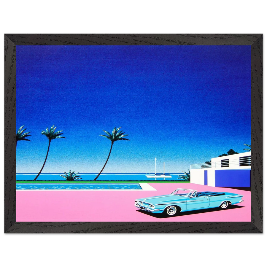 Pink Driveway by Hiroshi Nagai — Framed art print at Zephyeer