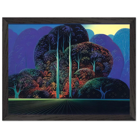 Softening Shades of Twilight by Eyvind Earle — Framed art print at Zephyeer