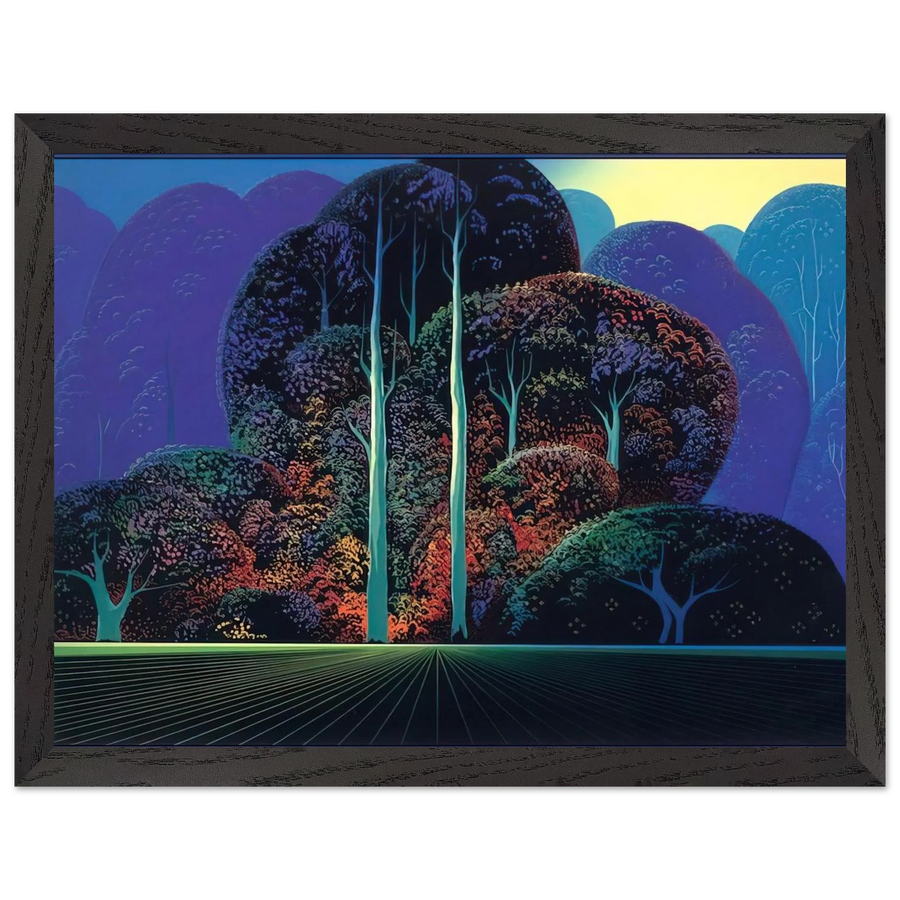 Softening Shades of Twilight by Eyvind Earle — Framed art print at Zephyeer
