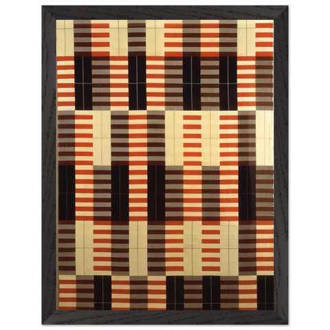 BLACK WHITE RED 1964 by Anni Albers — Framed art print at Zephyeer