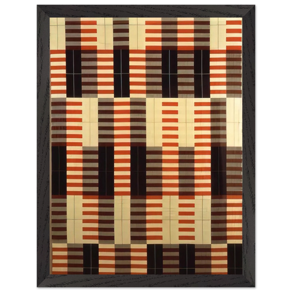 BLACK WHITE RED 1964 by Anni Albers — Framed art print at Zephyeer