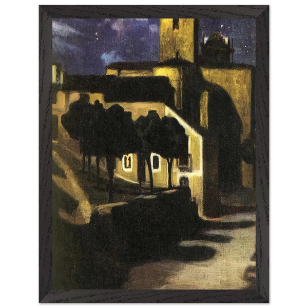 NIGHT SCENE IN AVILA 1907 by Diego Rivera — Framed art print at Zephyeer