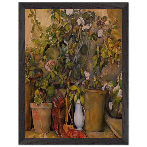 Potted Plants by Paul Cézanne — Framed art print at Zephyeer