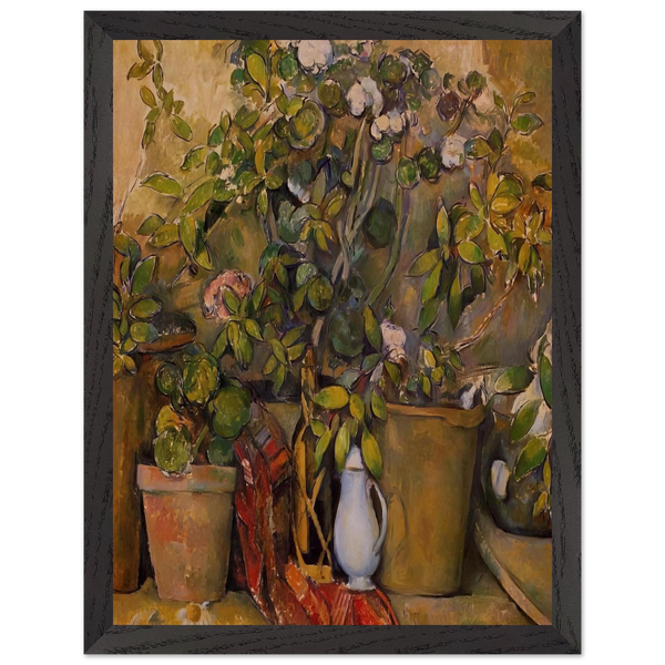 Potted Plants by Paul Cézanne — Framed art print at Zephyeer