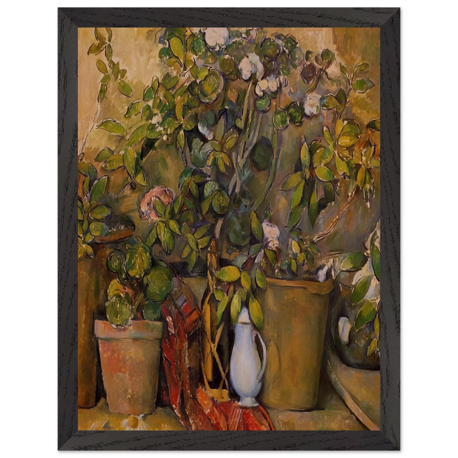 Potted Plants by Paul Cézanne — Framed art print at Zephyeer