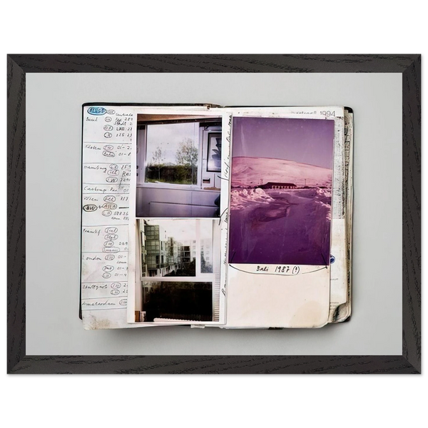 1994 Notebook  Diary detail - 1994 by Dieter Roth — Framed art print at Zephyeer
