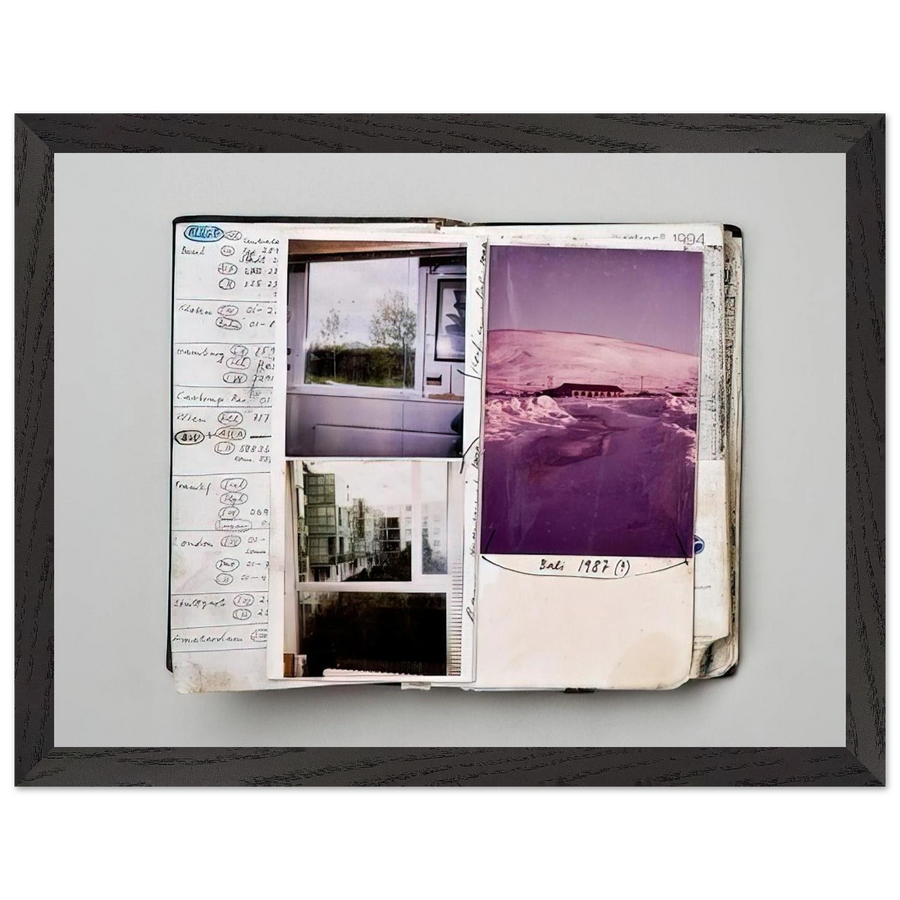 1994 Notebook  Diary detail - 1994 by Dieter Roth — Framed art print at Zephyeer