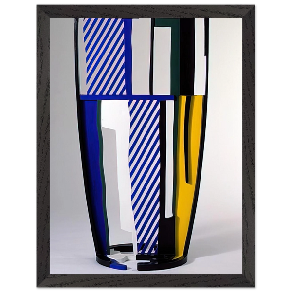 GLASS IV 1977 by Roy Lichtenstein — Framed art print at Zephyeer