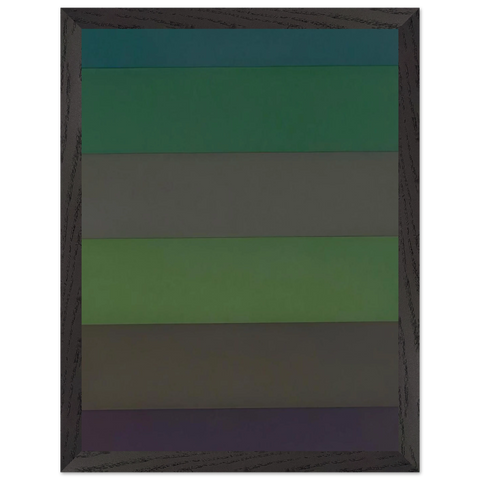Horizontal Bands with Colors Superimposed by Sol LeWitt — Framed art print at Zephyeer